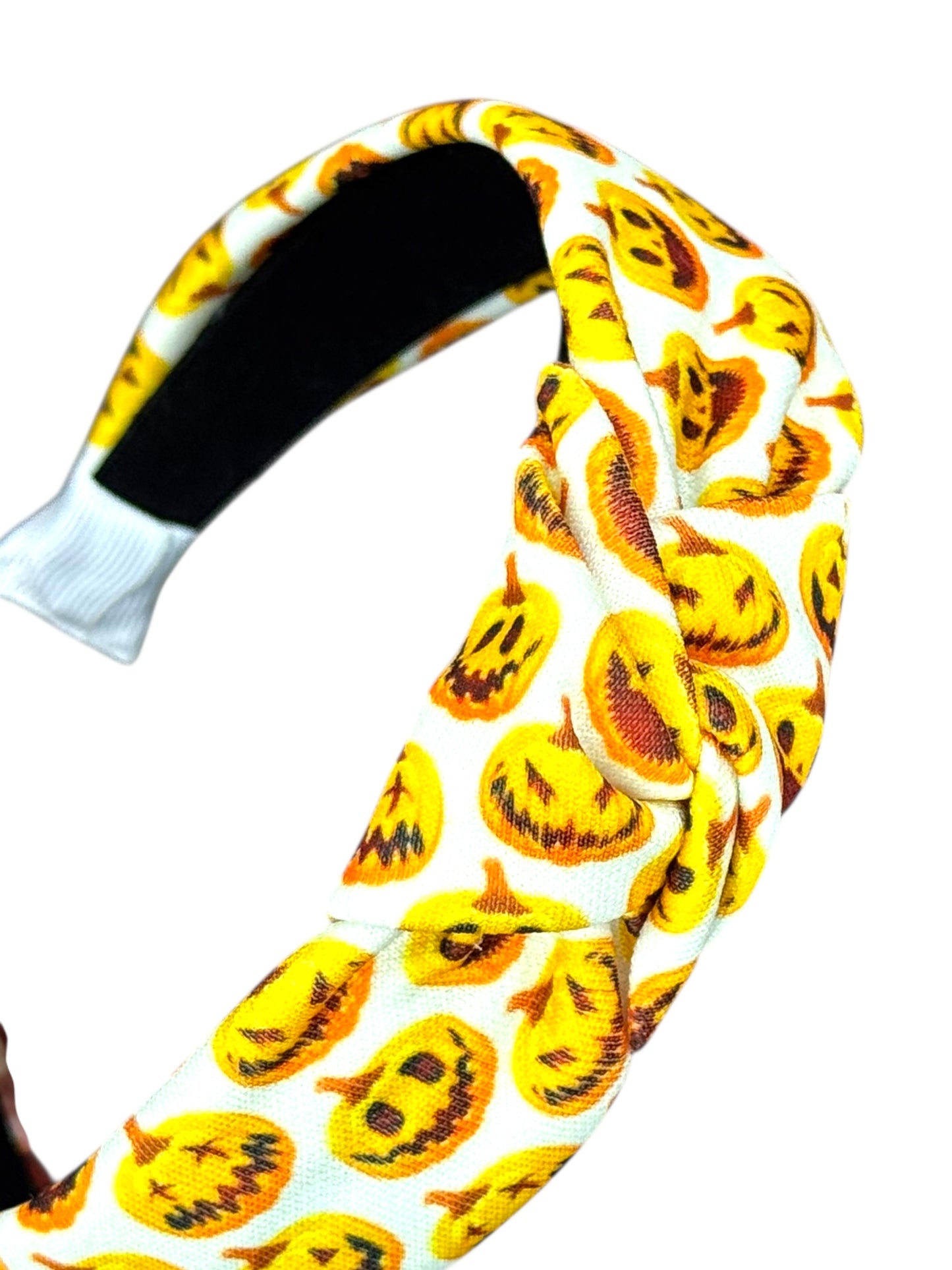 Whimsical Carved Pumpkin Festive Fall Season Headband