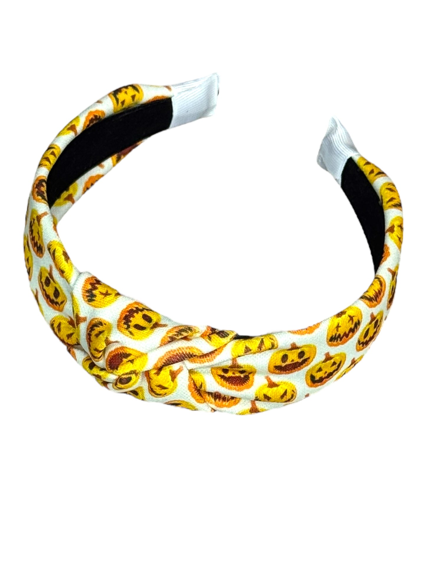 Whimsical Carved Pumpkin Festive Fall Season Headband
