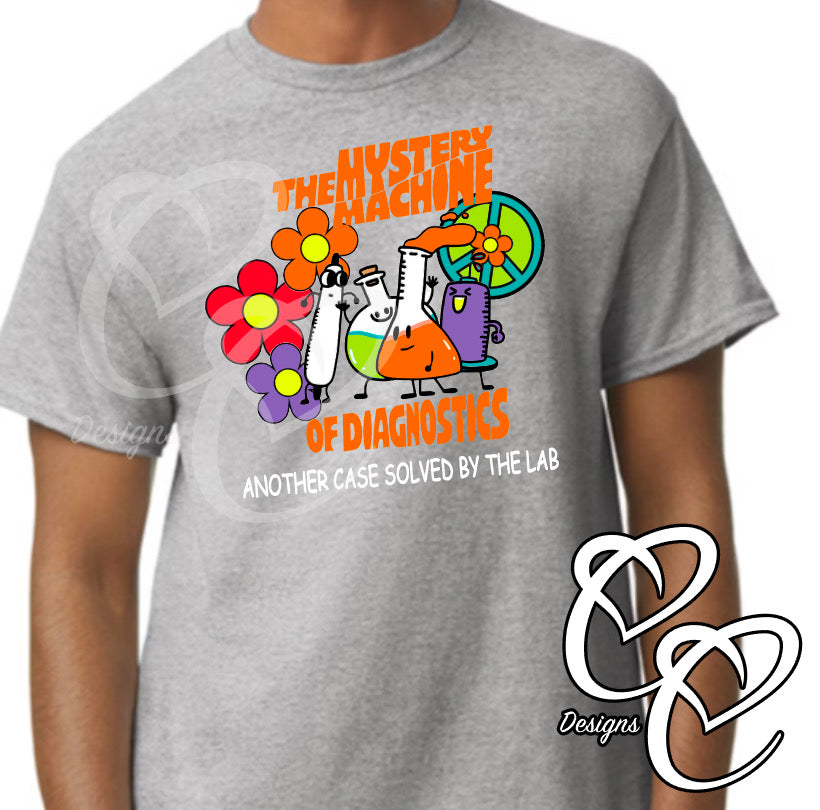 Lab Week Shirt; The Mystery Machine of Diagnostics, Another Case Solved by the Lab