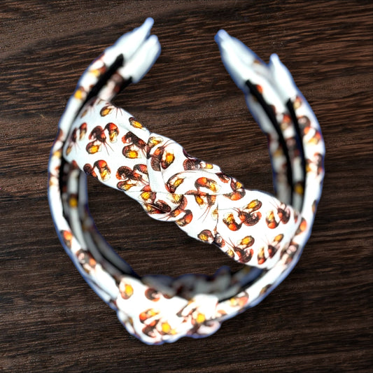 Crawfish and Beer Themed Headband
