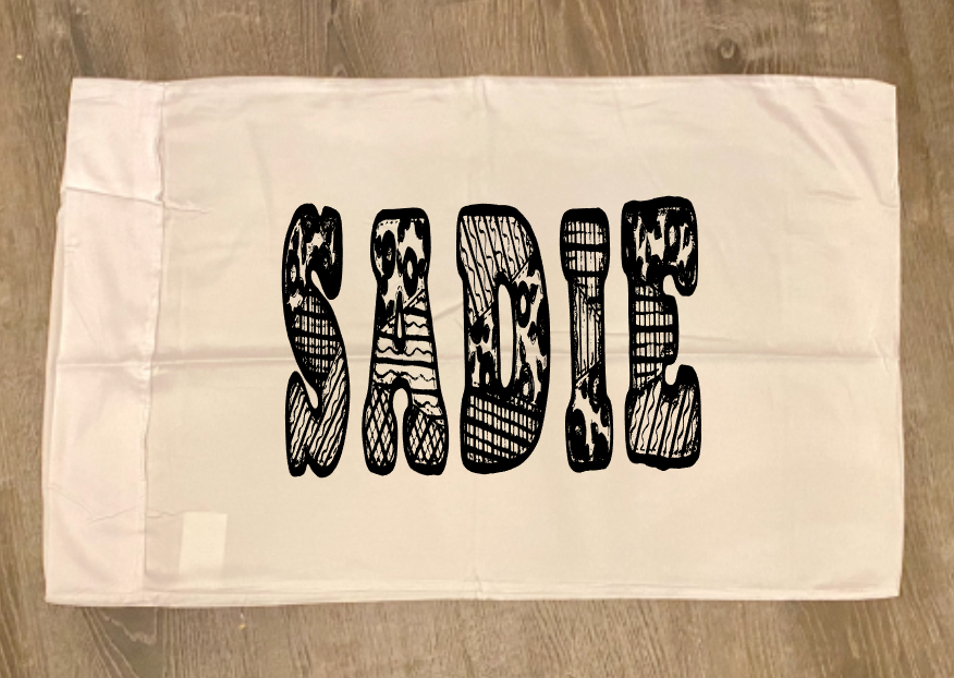 Name Pillow Case Coloring Activity