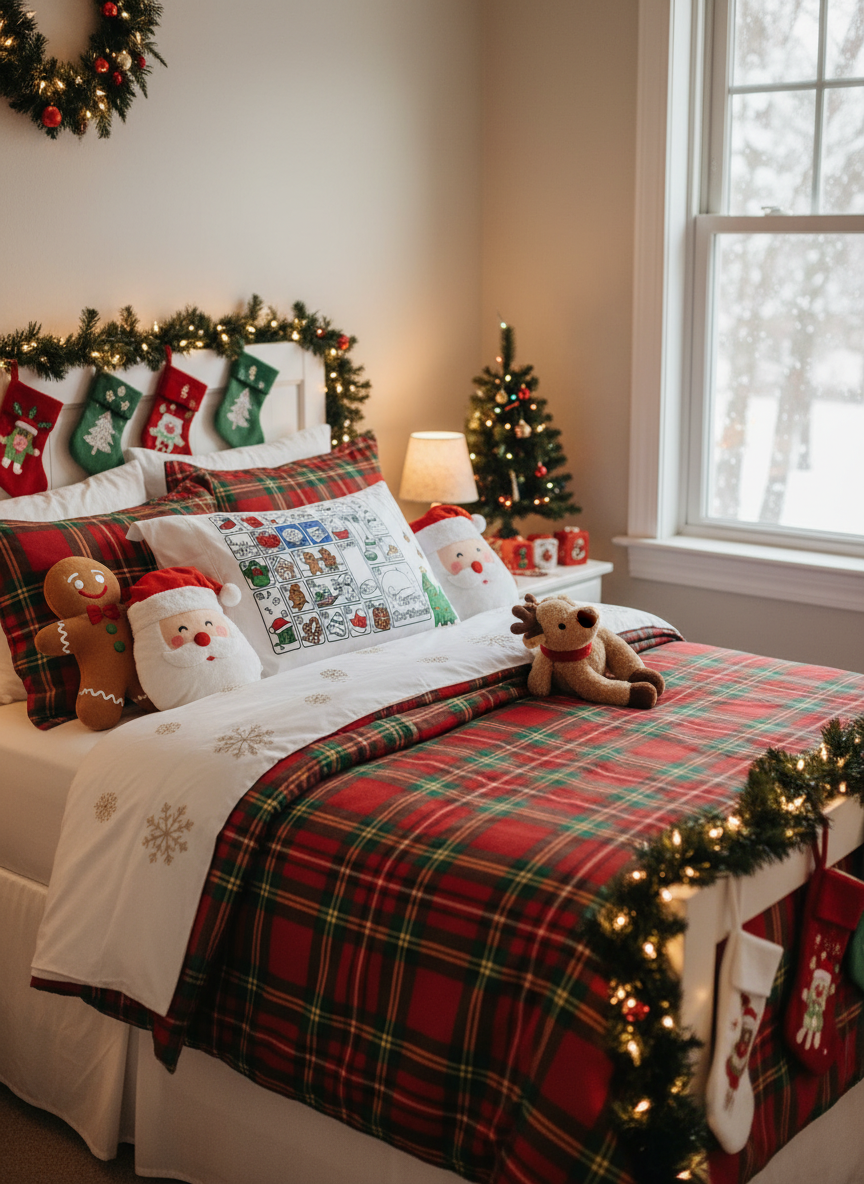 Christmas Advent Calendar Pillowcase