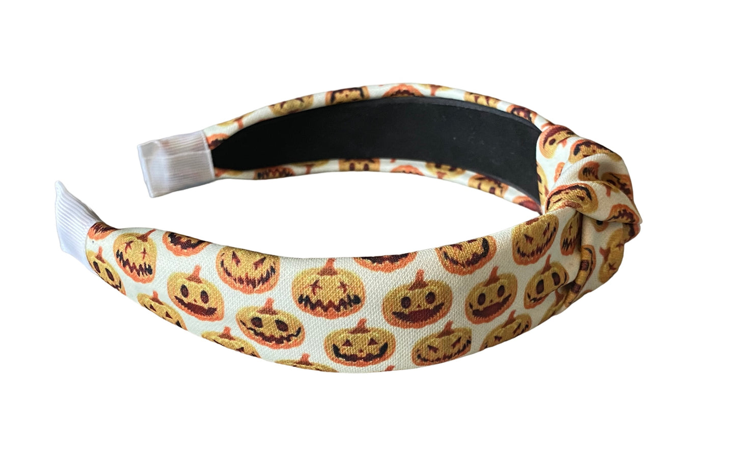 Whimsical Carved Pumpkin Festive Fall Season Headband