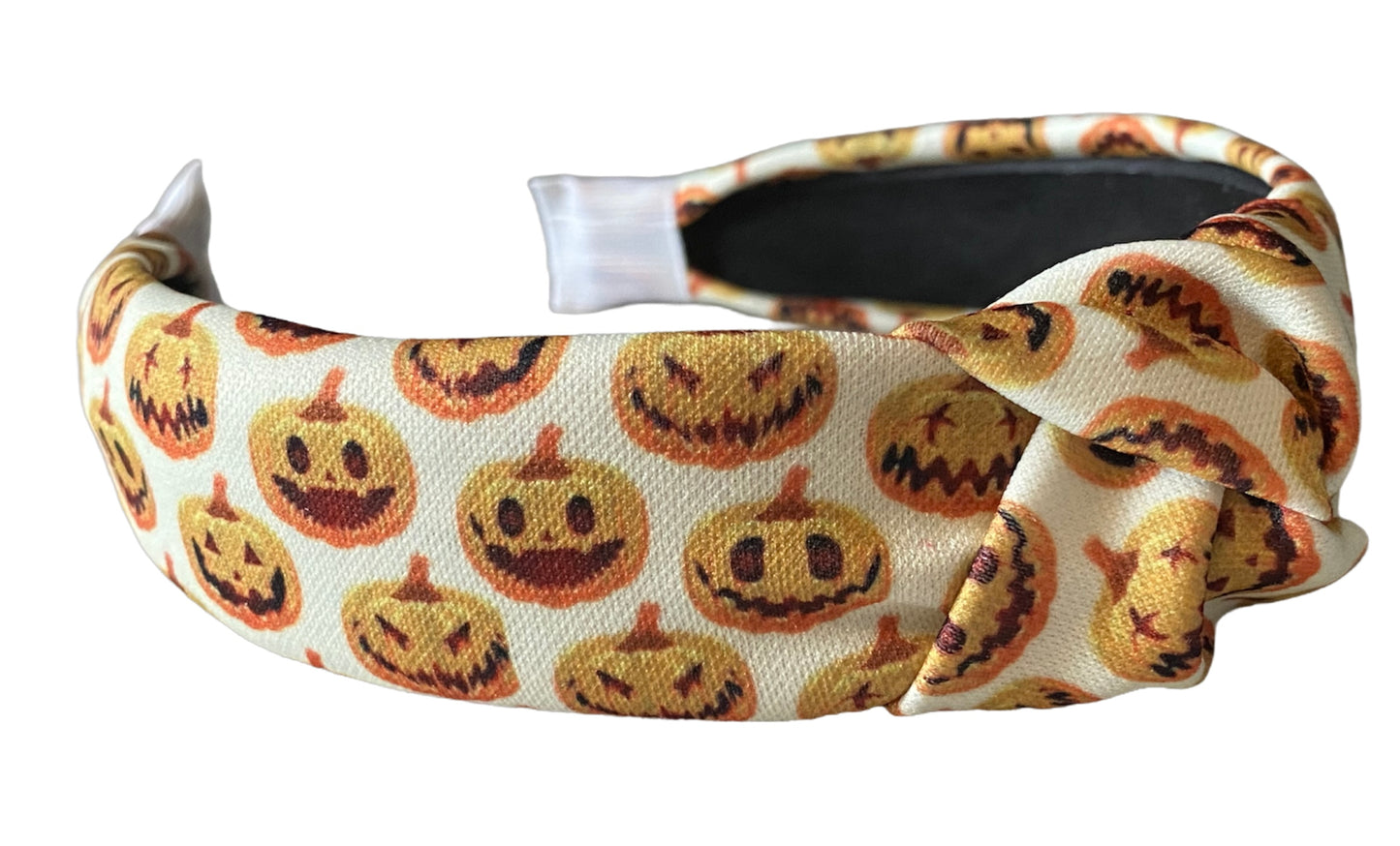 Whimsical Carved Pumpkin Festive Fall Season Headband