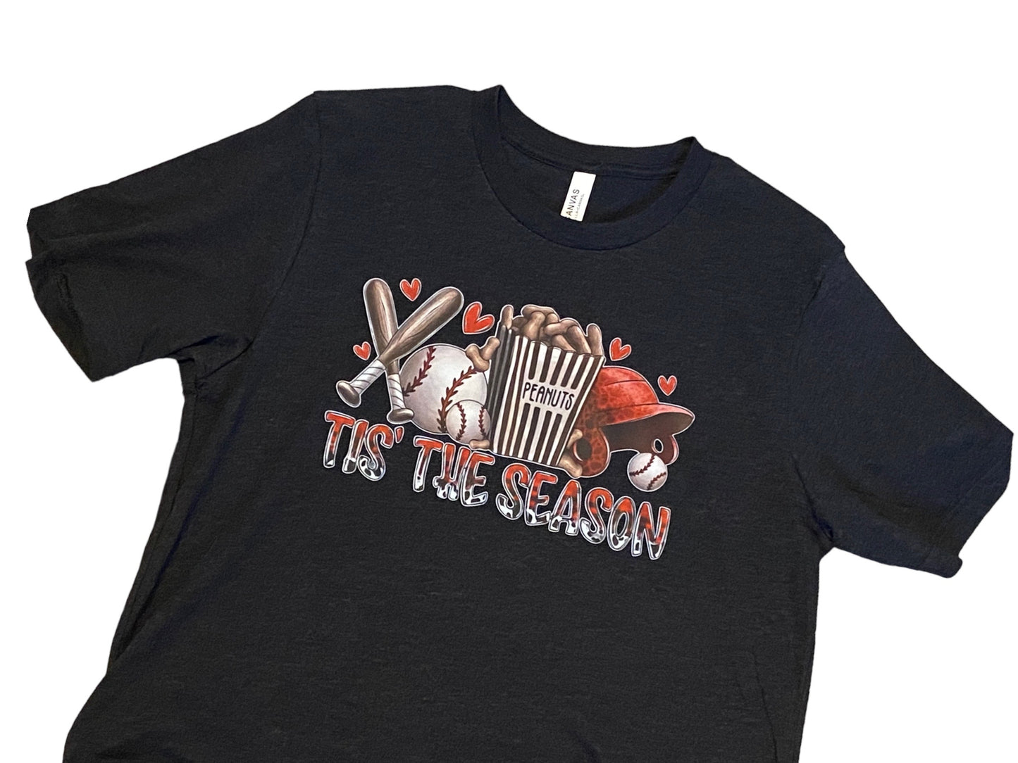 Baseball Tis' The Season Graphic T-Shirt