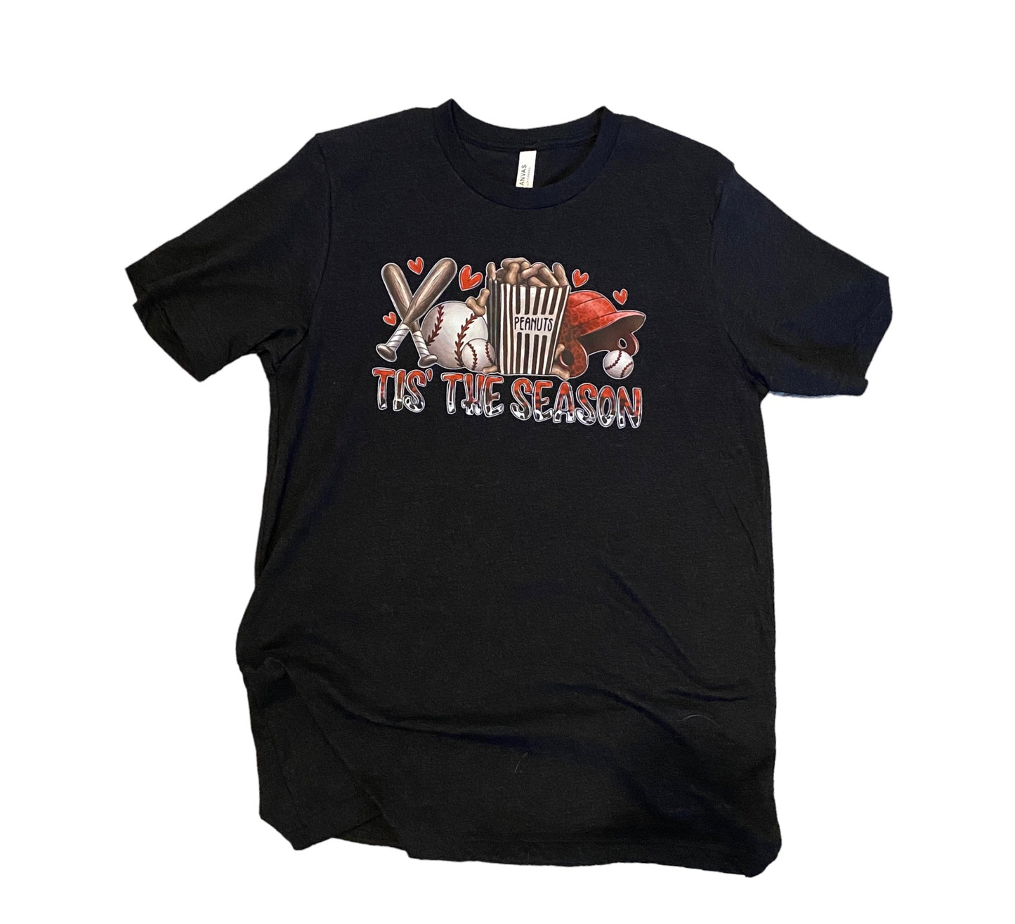 Baseball Tis' The Season Graphic T-Shirt