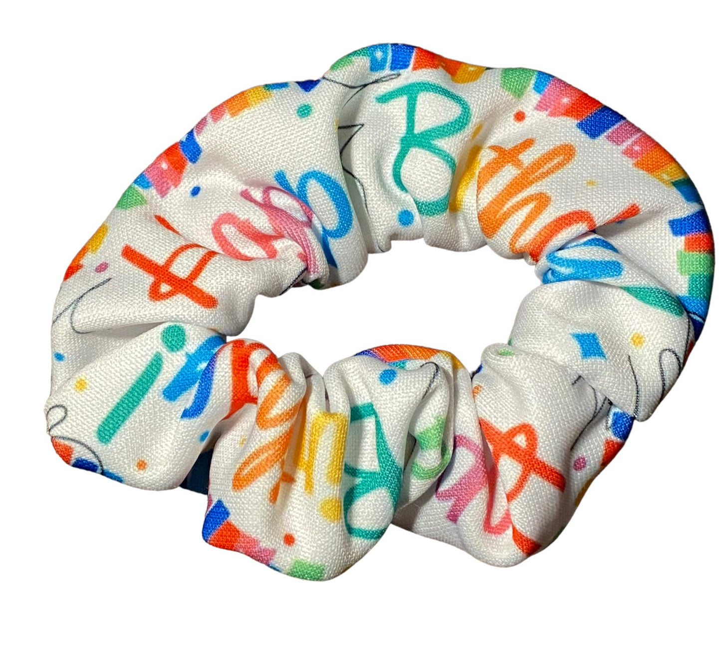 Birthday Scrunchies, Set of 3 Happy Birthday Scrunchies