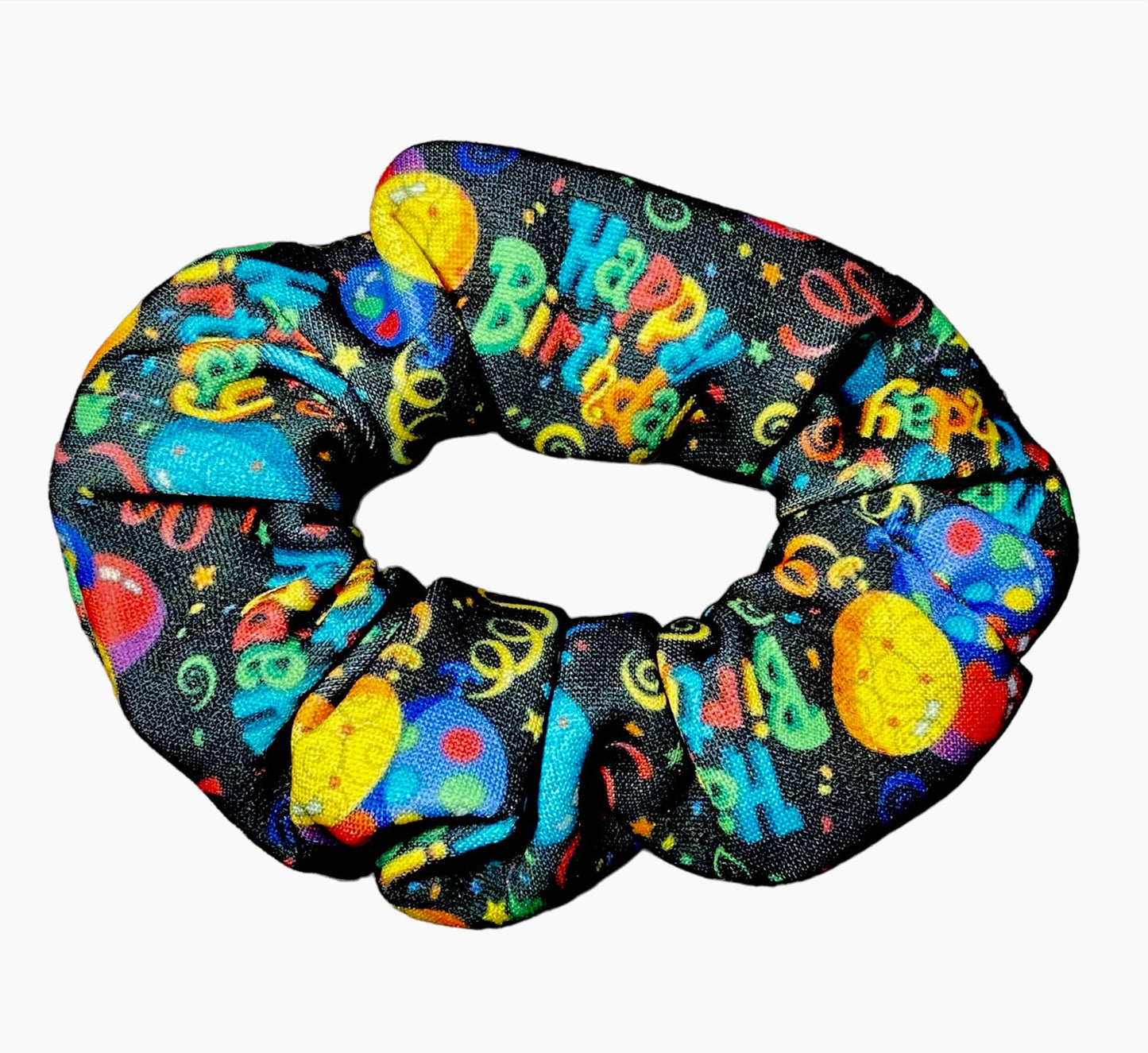 Birthday Scrunchies, Set of 3 Happy Birthday Scrunchies
