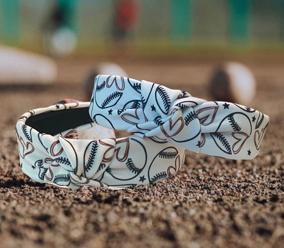 Baseball Headband, Softball Headband, Baseball mom accessories, baseball fan headband, little league baseball essentials, Cute Baseball
