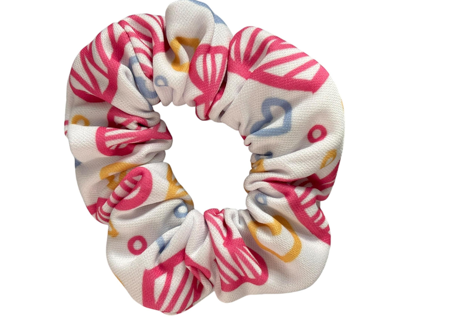 Bumble Bee and Hearts Valentine’s Day scrunchies (set of 3); Valentine’s Day gift for girls; Cute scrunchies for girls