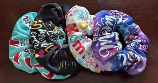 Best Mom Ever Scrunchies, Mother’s Day Gift, Gifts for Mom, personalized scrunchies for mothers