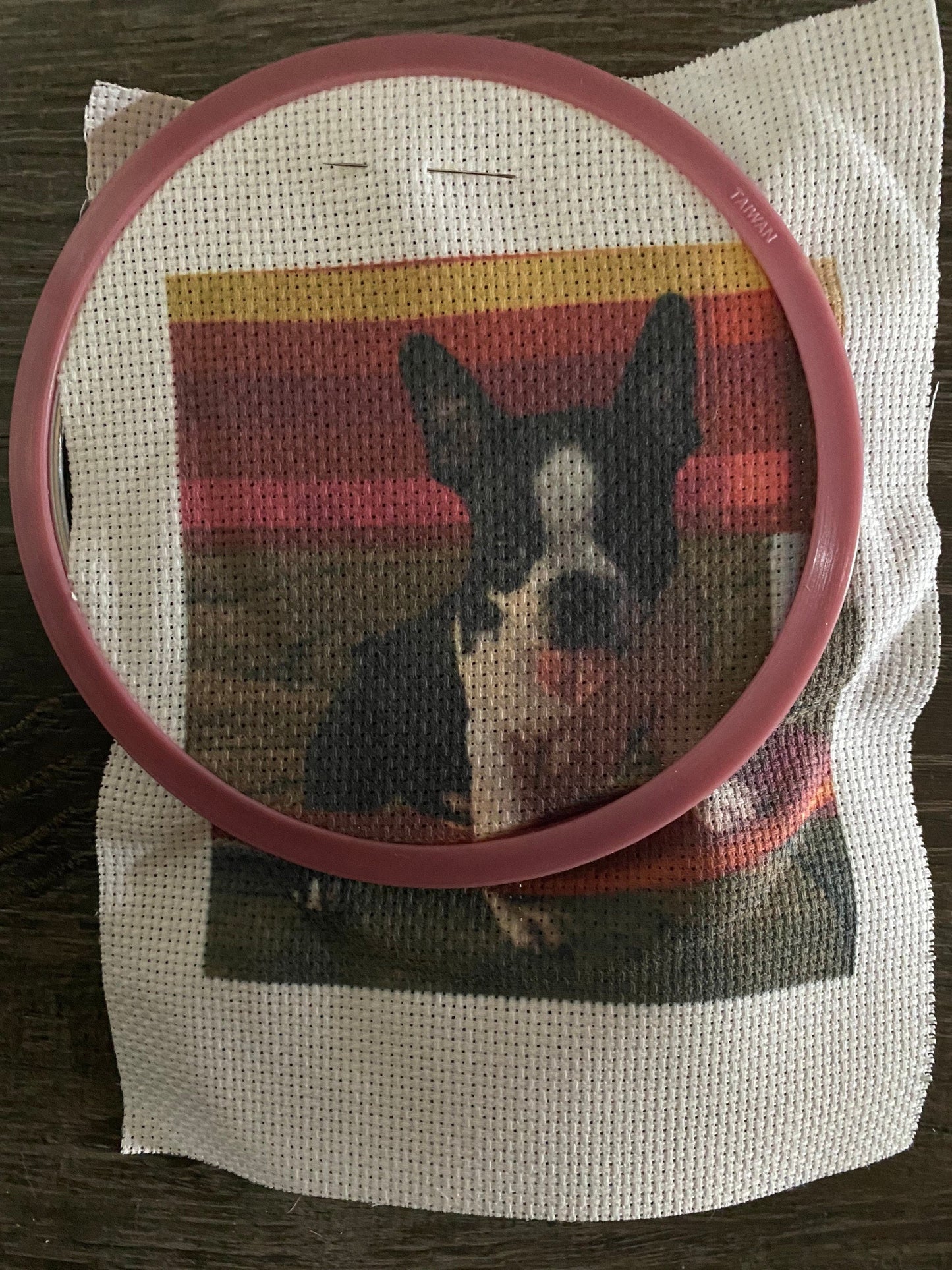 Your Photo on Aida Embroidery Fabric - Aida Cross Stitch Pattern