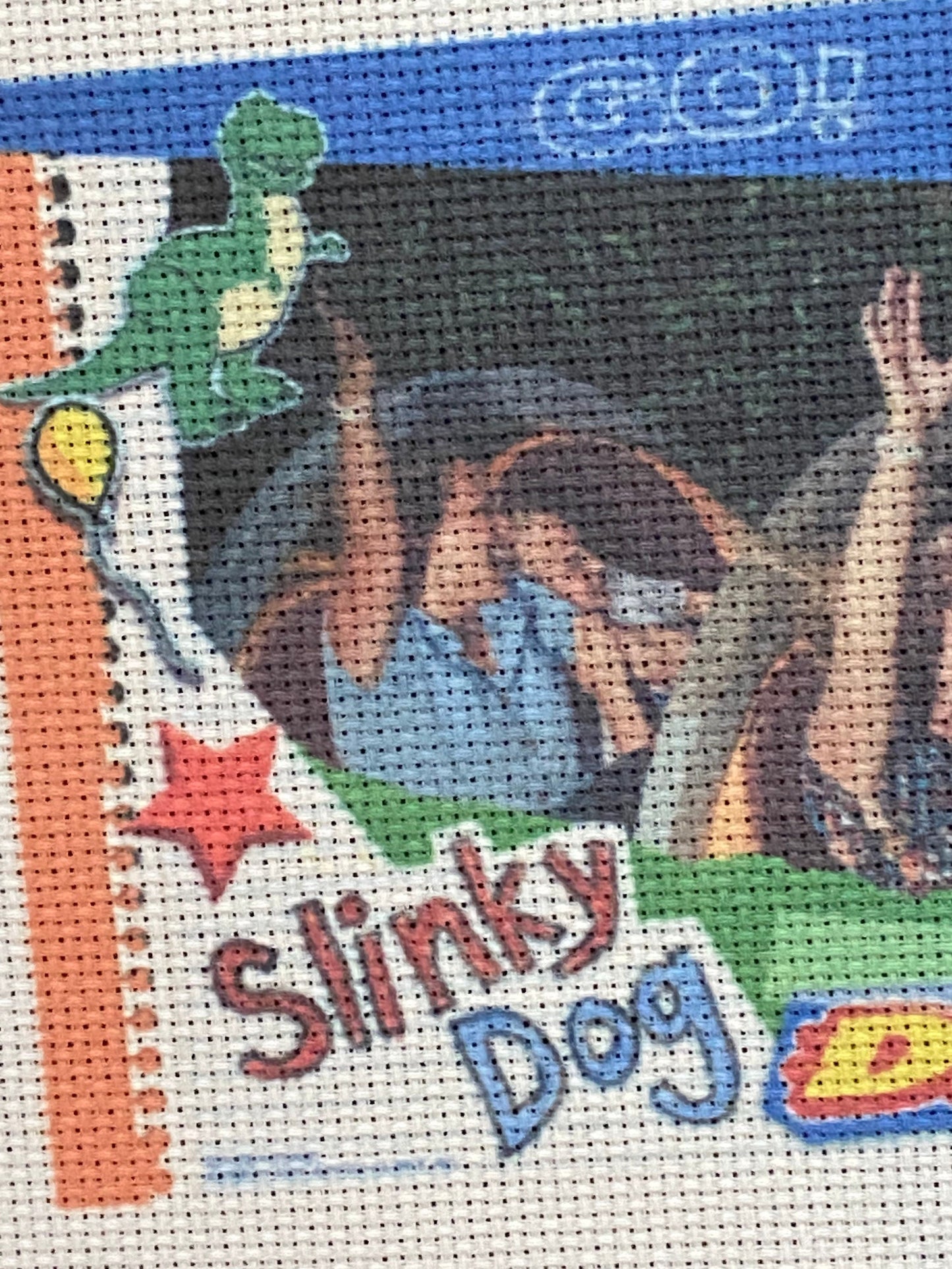 Your Photo on Aida Embroidery Fabric - Aida Cross Stitch Pattern